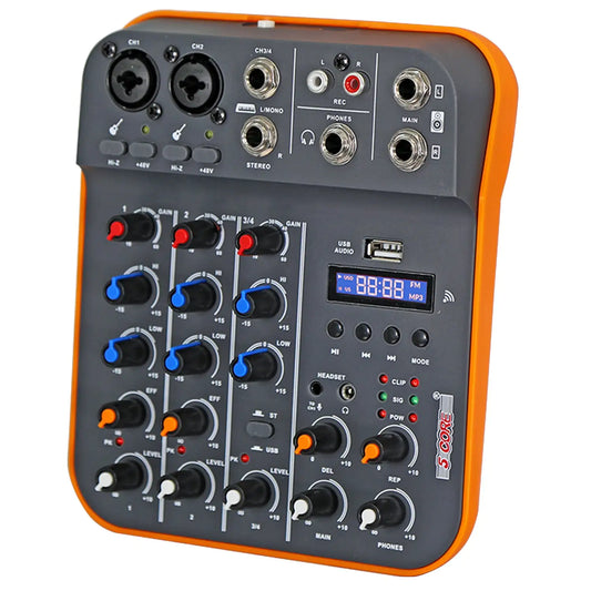 5 Core Audio Interface Mixer 4 Channel